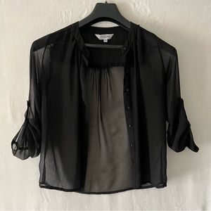 Sheer Black Blouse/Shirt*